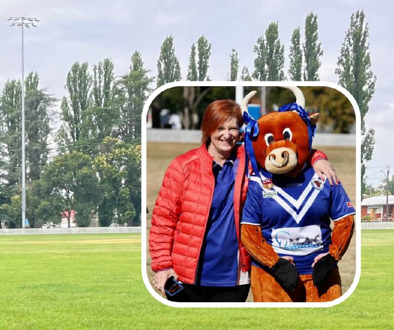 DEBUT: President of the Molong Bulls Rugby League Club, Jenny Barrows says the Bulls are feeling pretty special to be the first club under new lights for Friday night footy at The Rec. Photo: FILE.