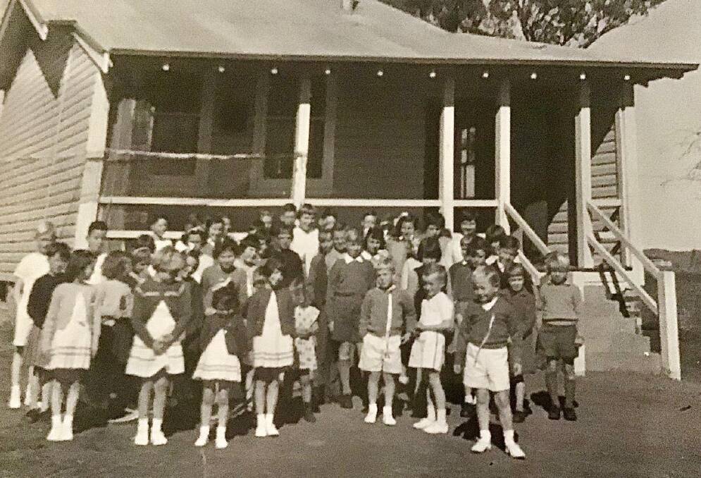 From the simple one-teacher bush school, Murga Public School students visit Mandagery Public School in the 1950s. Picture supplied.