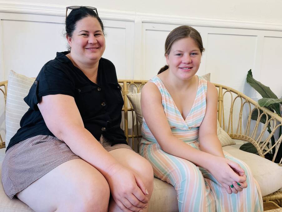 LITTLE BATTLER: Tori Wood and her 12-year-old daughter, Kaylee Wood were fearful when a COVID-positive result dealt their family an unknown card with Kaylee's history of severe asthma. Photo: EMILY GOBOURG.