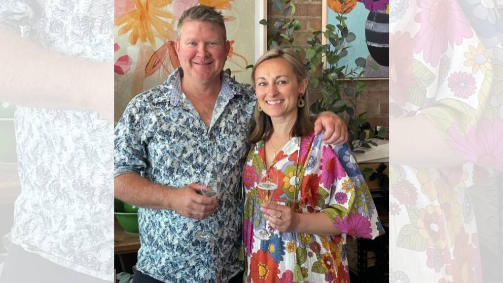 Couple in Orange, John-Paul "JP" Jordan and Kristen Plante, owner of Mary & Tex Curious Emporium. Picture supplied.