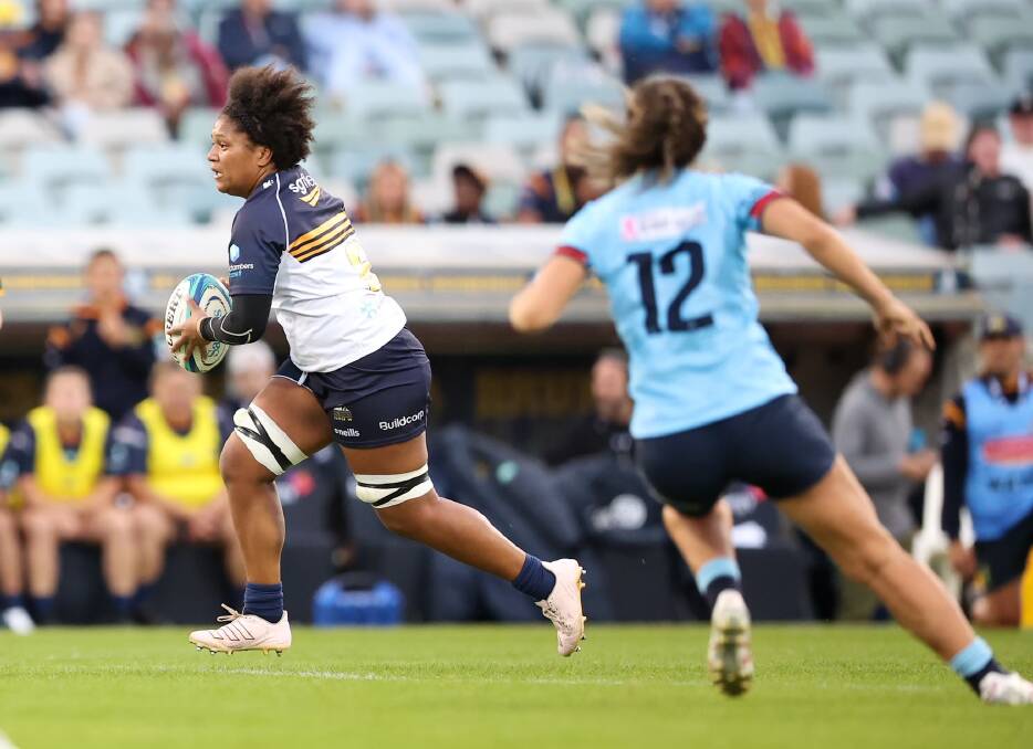 Tabua Tuinakauvadra plans to 'just keep on raising' the bar when it comes to her goals and staying focussed for 2023 Wallaroos squad. File Picture.