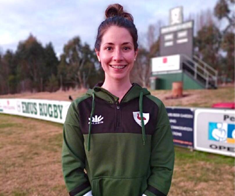 DETECTED: Orange-based exercise physiologist, Lisa Onley humbly flies under the radar for the women's Emus Rugby Union Club side, backing them every step of the way as their strength and conditioning coach, and trusted confidant. Photo: CONTRIBUTED.