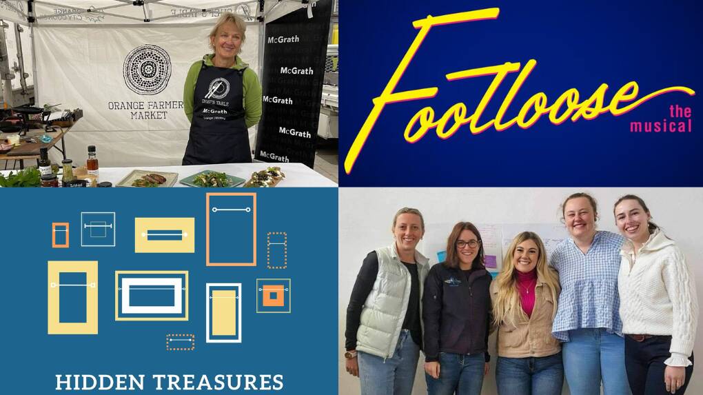 Remembering Lesley Russell amid Orange Farmers Market this Saturday, including events Hidden Treasures, Footloose the musical, and Central West Young Aggies Race Day. Pictures from file and Facebook.
