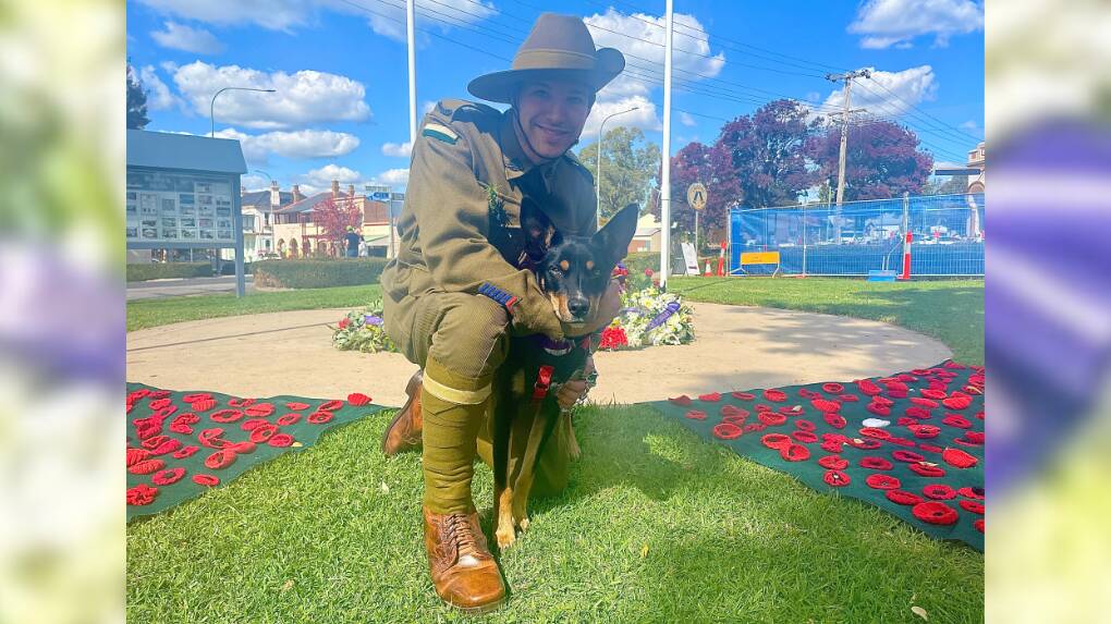 Now based in Molong, Steven Williams says he wear a replica World War One uniform to represent his passed family members and a 'bygone era' of veterans. Picture by Emily Gobourg.