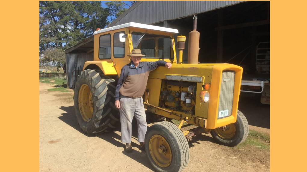 Barrie Wilson, alongside his 1970 Chamberlain, is one of many CWC Tractor Trek Group members raising money for children who are battling sickness. Picture contributed.