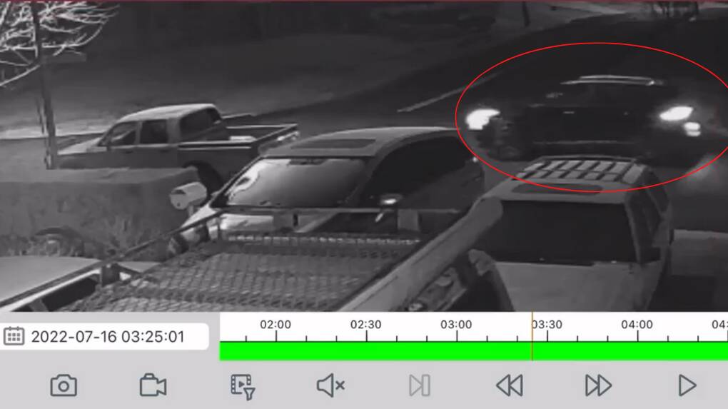 RISING CRIME: Footage captured by a family's home security camera, where trespassing and theft had occurred at the Orange property, which was later used to assist police in their investigation. Photo: SUPPLIED.