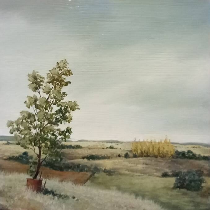 DORKY DELIGHT: Sarah Randall's landscape paintings feature 'dorky trees', which she says have resonated with an array of people across the region already. Photo: SARAH RANDALL.