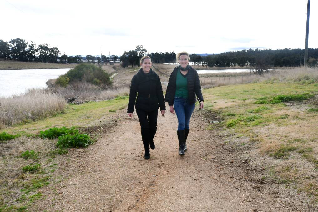 PROJECT MASTERS: Directors of sala4D, Shahreen Alford and Celia Baxter at The Springs heritage-listed site in South Orange. Photo: JUDE KEOGH.