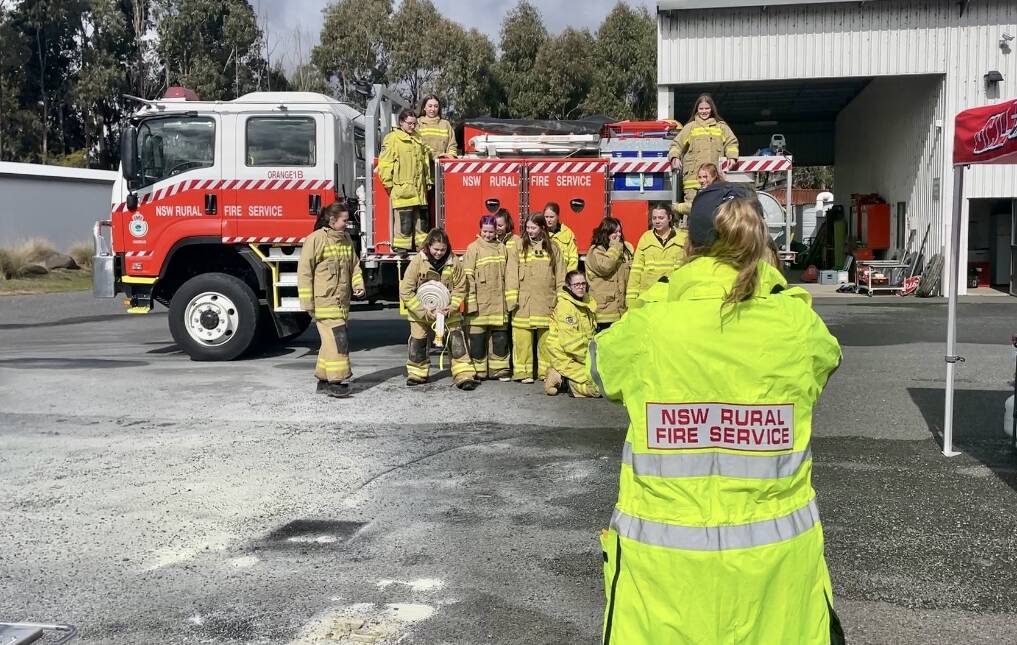 TIKTOK INCLUDED: Girls on Fire program in Orange on Tuesday, August 16 at the RFS Canobolas Zone site. Photo: EMILY GOBOURG.