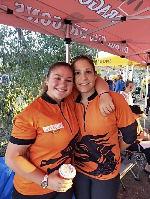 NEXT STOP ADELAIDE: Ally Gordon throws a proud arm around her mum, Estella Ferri at one of the Canberra Regatta's during 2021. Photo: SUPPLIED. 