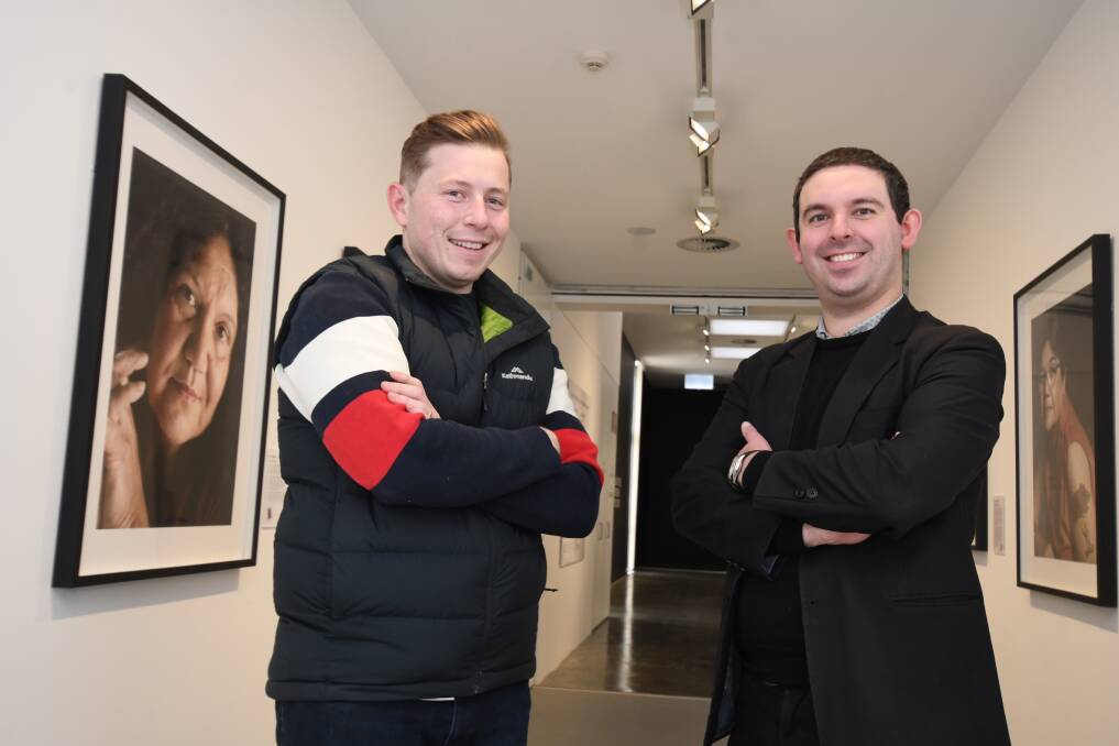 SPORTS VS THE ARTS: Charlie Henley and David Shaw are eager for The Great Debate on June 3. Which side will win you over? Photo: JUDE KEOGH.