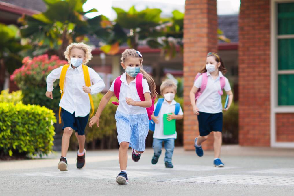 RETURN LOOMS: Primary school children aged five to 11 will start returning to school in a couple of weeks, with not-yet-active vaccine shots on-board, or unvaccinated altogether. Photo: SHUTTERSTOCK.