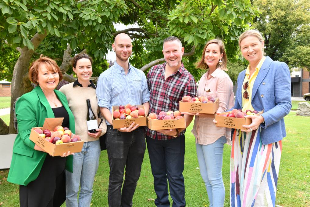 Orange's Jeanine Hind, Helen Johnson, Rhys Baker, Richard Learmonth, Mali Williams and Charlotte Gundry were 'delighted' to welcome 2023 FOOD Week sponsors. Picture by Jude Keogh.
