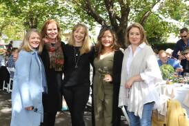 Former FOOD Week-goers, Christine Robertson, Michelle Campbell, Rachel Tyson, Geri Mangrai and Jen Hill. Picture by Carla Freedman.