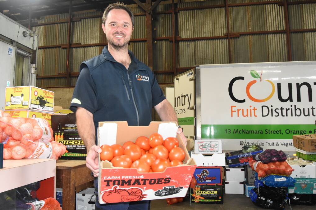 Owner of Country Fruit Distributors Orange, Clint Evans. Picture by Riley Krause.