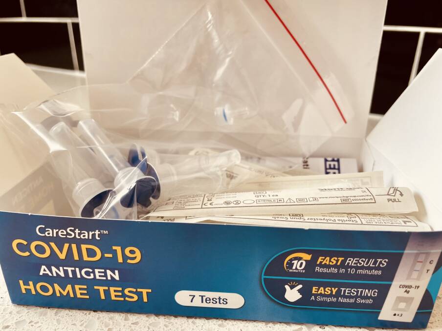 RAHT KITS: Rapid Antigen Home Testing kits have now been made available to all students across both Molong schools, St Joseph's Primary School and Molong Central School. Photo: EMILY GOBOURG.