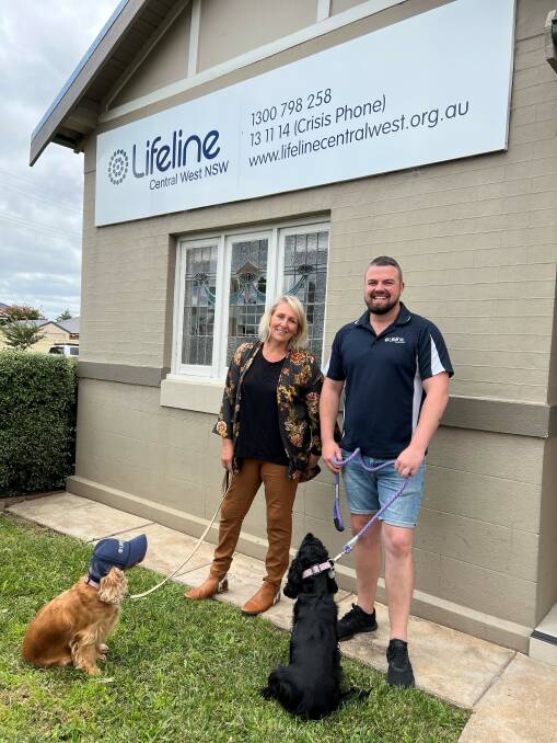 PURPOSE: Lifeline Central West's Stephanie Robinson and Lewis Bird say they're lucky to be a part of an 'incredibly passionate team' who find value and purpose in the importance of nurturing mental health and well-being. Photo: SUPPLIED.
