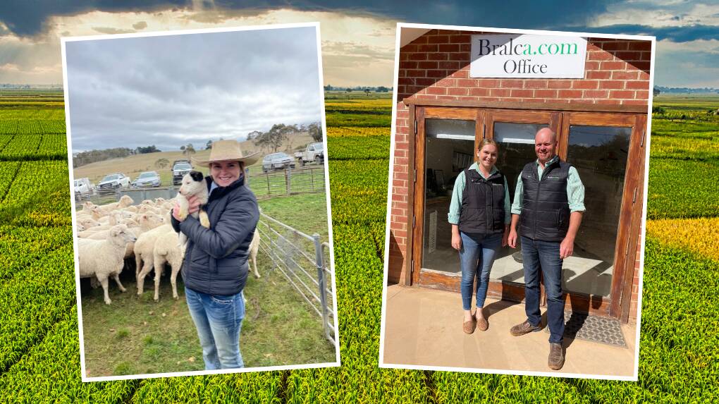 Brooke Watts with her dad, Ben Watts, put BRALCA on the Business NSW map for 2023. Pictures supplied, CANVA background.