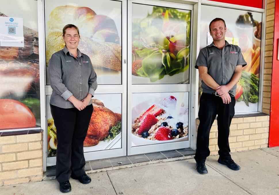 KEEN: SPAR managers Nicole Gosper and Aaron Whiley said they're looking forward to the changes. Photo: EMILY GOBOURG.