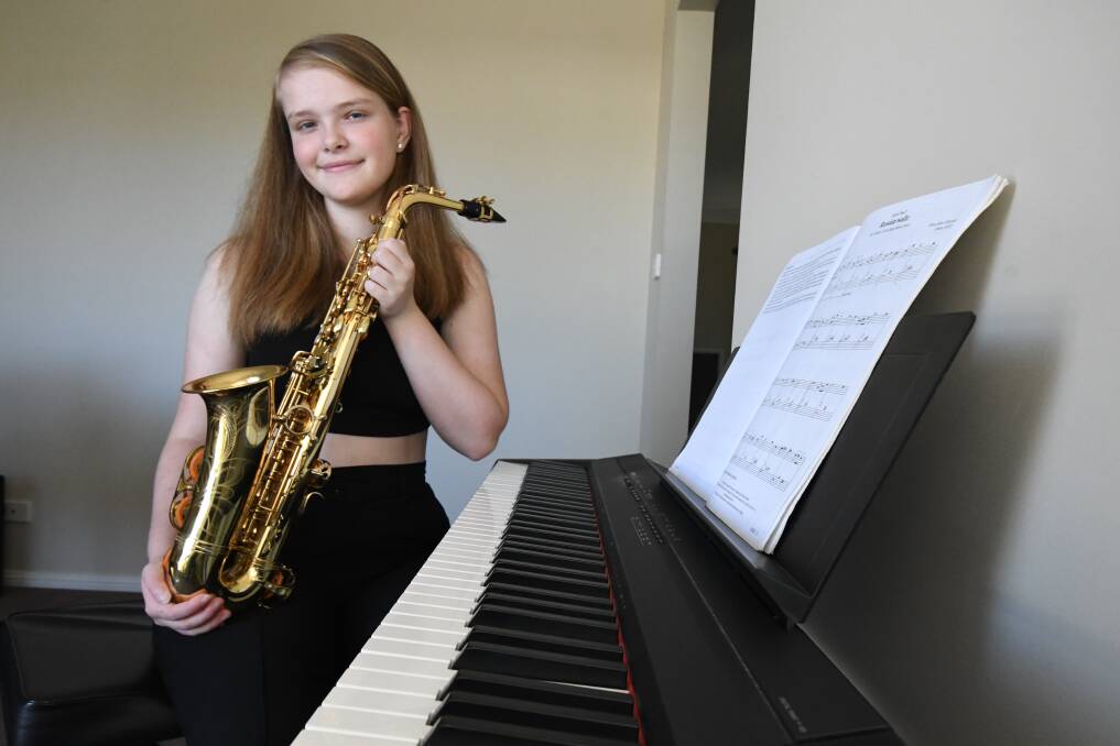 SAXOPHONE PHENOMENON: 14-year-old Anabelle Van Wyk has successfully secured a spot in the Sydney Youth Orchestra for 2022; her second year in a row. Photo: JUDE KEOGH.