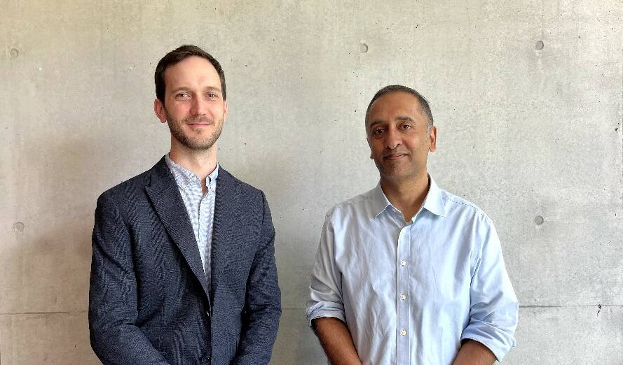Professor of Hydrology and Water Resources at UNSW's School of Civil and Environmental Engineering, Dr Ashish Sharma (right) and student Johan B. Visser who led their work on PMFs. Picture supplied