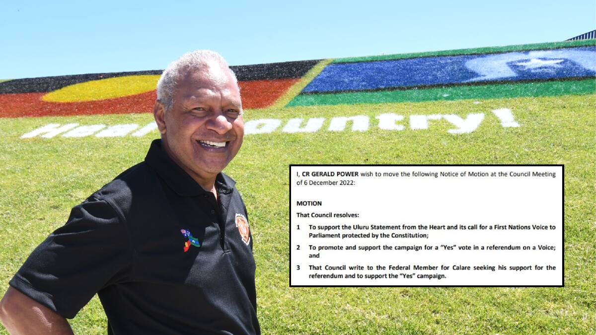 Orange City Council Deputy Mayor Gerald Power backs the Uluru Statement from the Heart and Indigenous Voice to Parliament. 