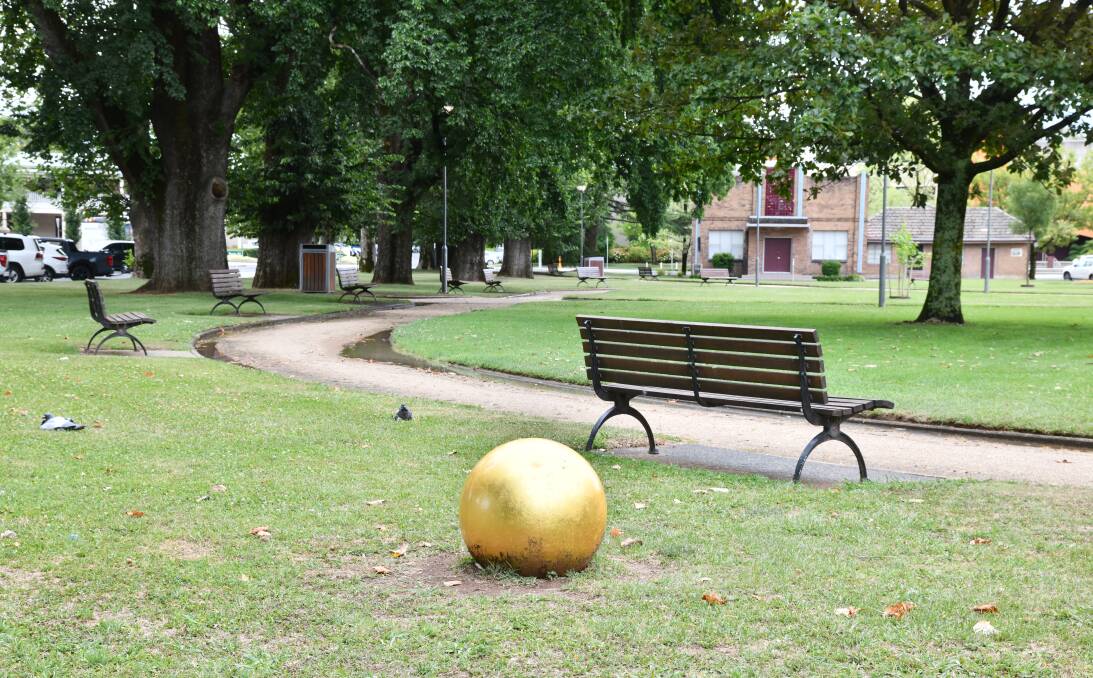 Orange Golden Balls in Robertson Park at 259-279 Summer Street, Orange. Picture by Carla Freedman. 