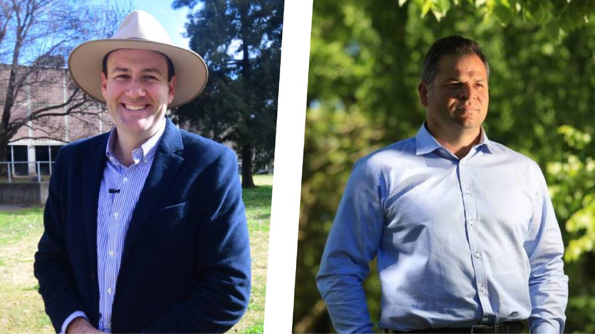 National Party MLC and Minister for Regional Transport and Roads, Sam Farraway (left). Shooters, Fishers and Farmers Party Member for Orange Phil Donato (right). The Nationals are preparing to announce a candidate for the 2023 NSW election this weekend. 
