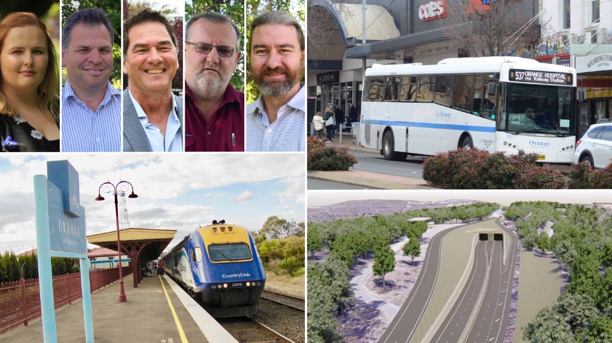 Transport in Orange. 2023 NSW Election candidates have their say. Pictures supplied. 