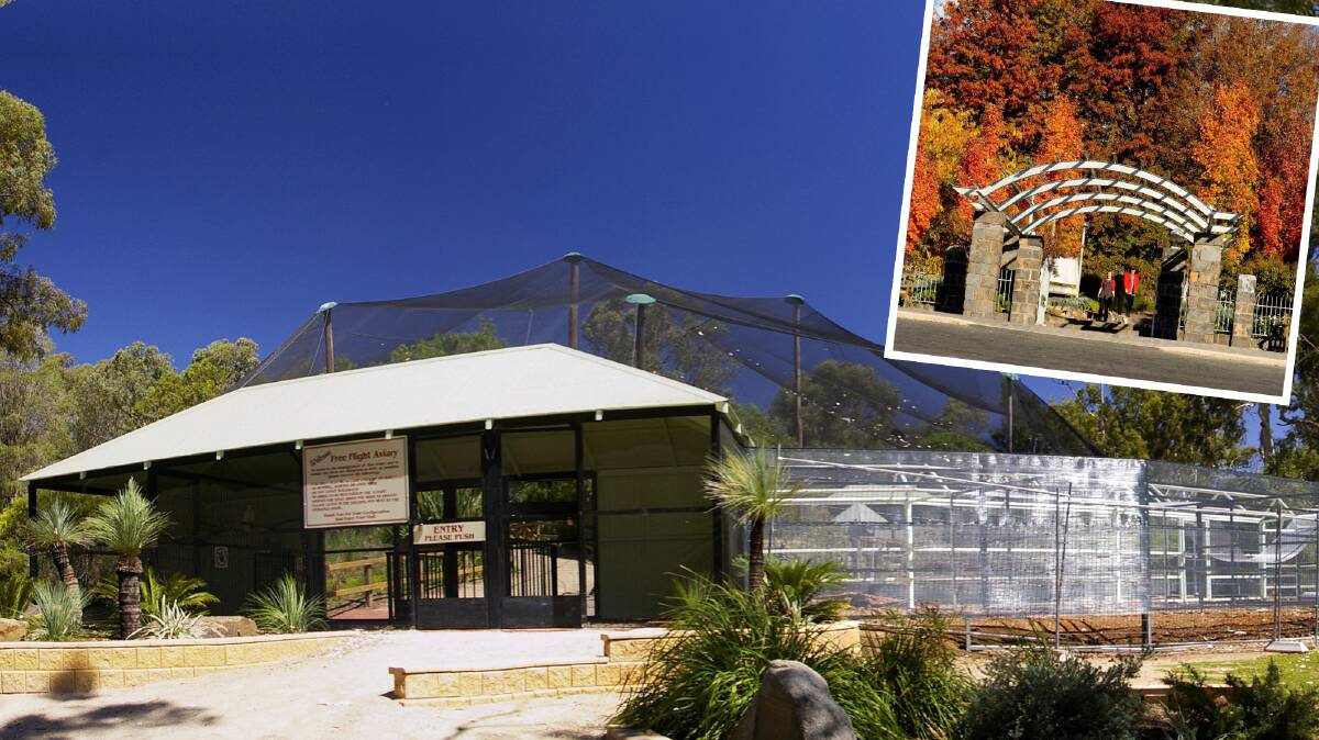 Wagga aviary cited by Orange City Council in plans for a Botanic Gardens facility. File picture 