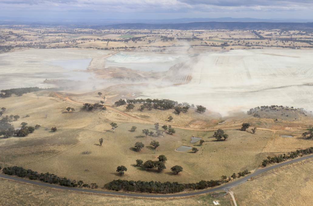 Dust near Cadia gold mine between Orange and Blayney. File picture 