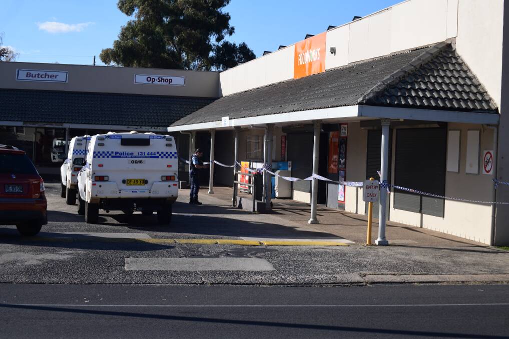 Alleged stabbing at Alpine Shopping Centre in Orange. Picture by Jude Keogh 