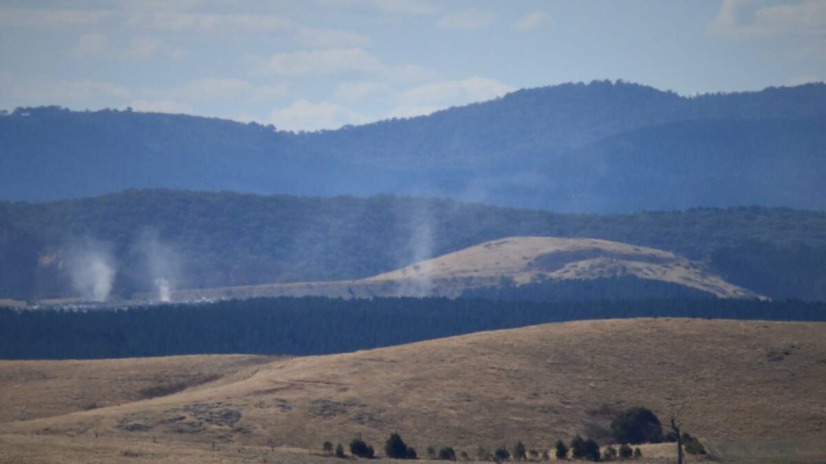 Dust near Newcrest's Cadia gold mine between Orange and Blayney. File picture 