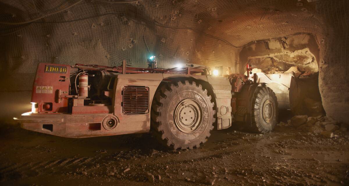 Inside the Newcrest Cadia underground gold mine, near Orange NSW. PHOTO: Australian Community Media. 
