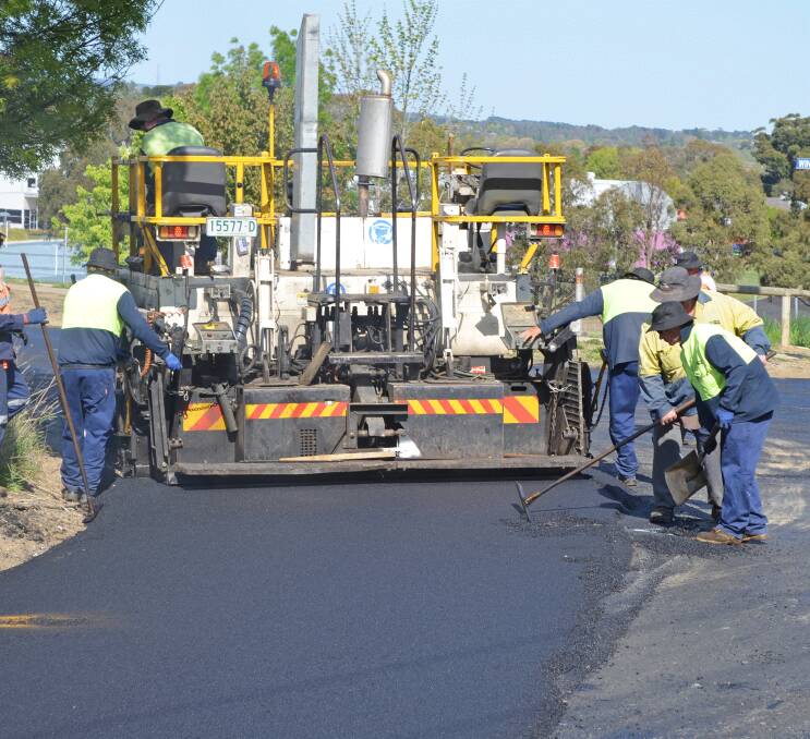 Orange City Council road repairs. 
