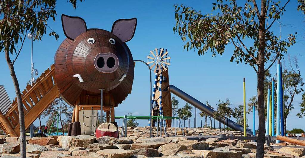 Best playgrounds in Australia: Adventurescape Playground. South Yunderup, Western Australia. Picture supplied. 