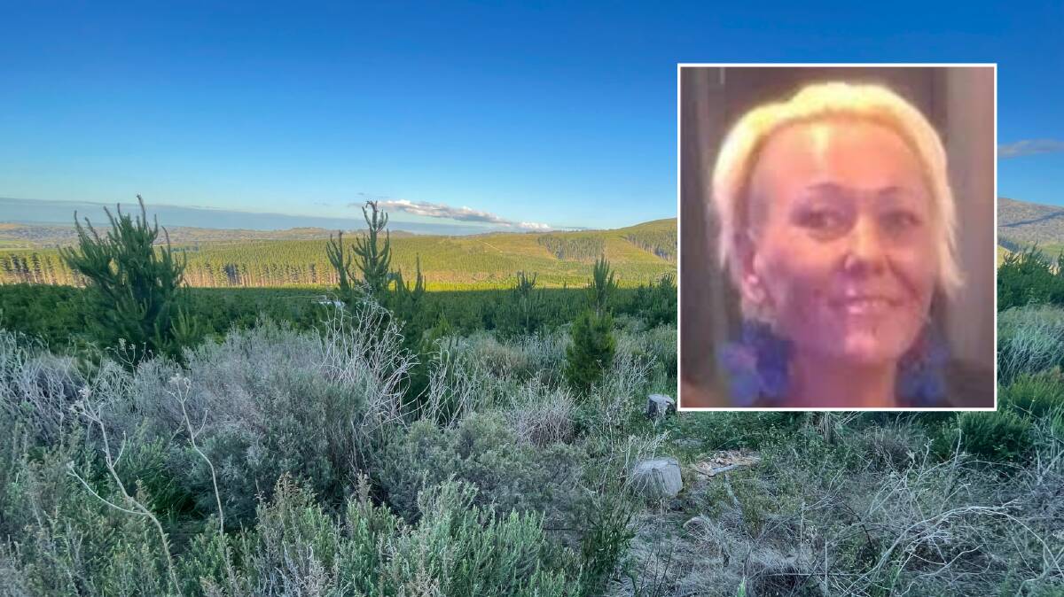 Missing person Esther Wallace is believed to have disappeared at Federal Falls about one kilometre south-west of Mount Canobolas, near Orange.
