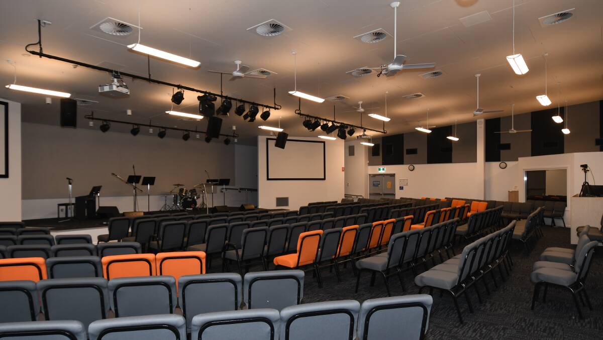 Orange Evangelical Church auditorium 