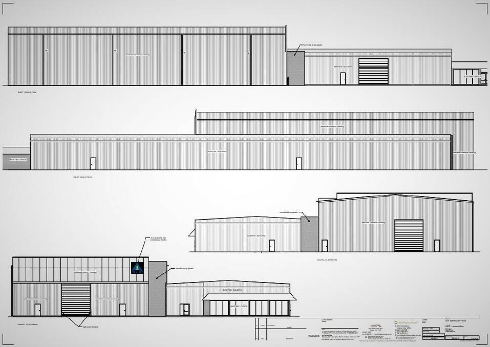 Expansion plans for the ALS Chemex Minerals Laboratory, at 10 Leewood Drive in Orange. As filed with Orange City Council by L-Con Building and Construction Pty Ltd.
