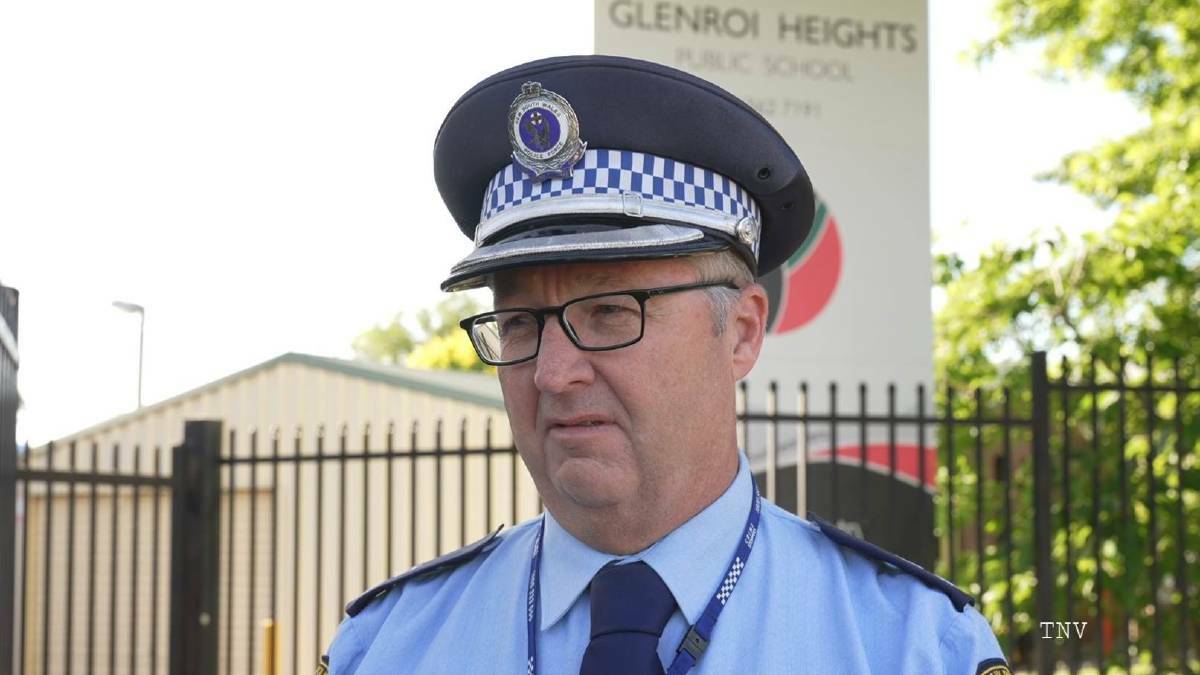 Chief Inspector Gerard Lawson discusses disappearance of Esther Wallace at Federal Falls Mount Canobolas, near Orange. Picture by Troy Pearson.
