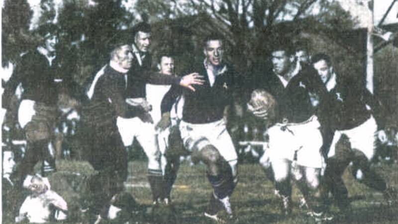 The 1937 Springboks take on a Combined West XV at Wade Park. PHOTO: The Telegraph. 