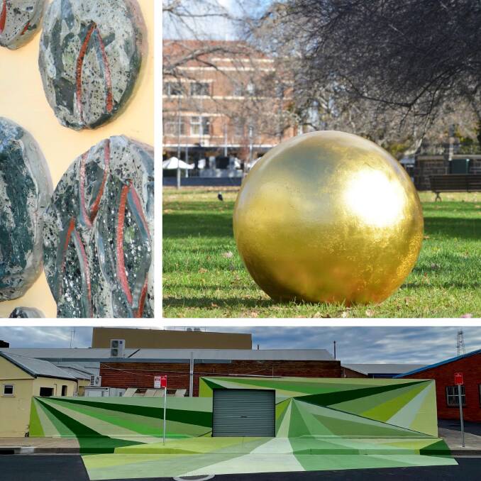 Public art projects in Orange NSW. Pictures supplied 