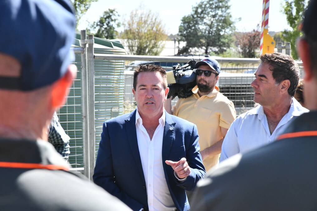 Paul Toole at National Party announcement for Sports Precinct ahead of 2023 NSW election. Picture by Lachlan Harper. 