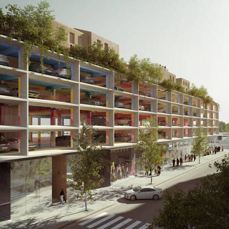 The Bordeaux car park designed by Brisac Gonzalez is used by Orange City Council in promotional material to show what a multi-story complex on the Ophir Car Park site might look like. 