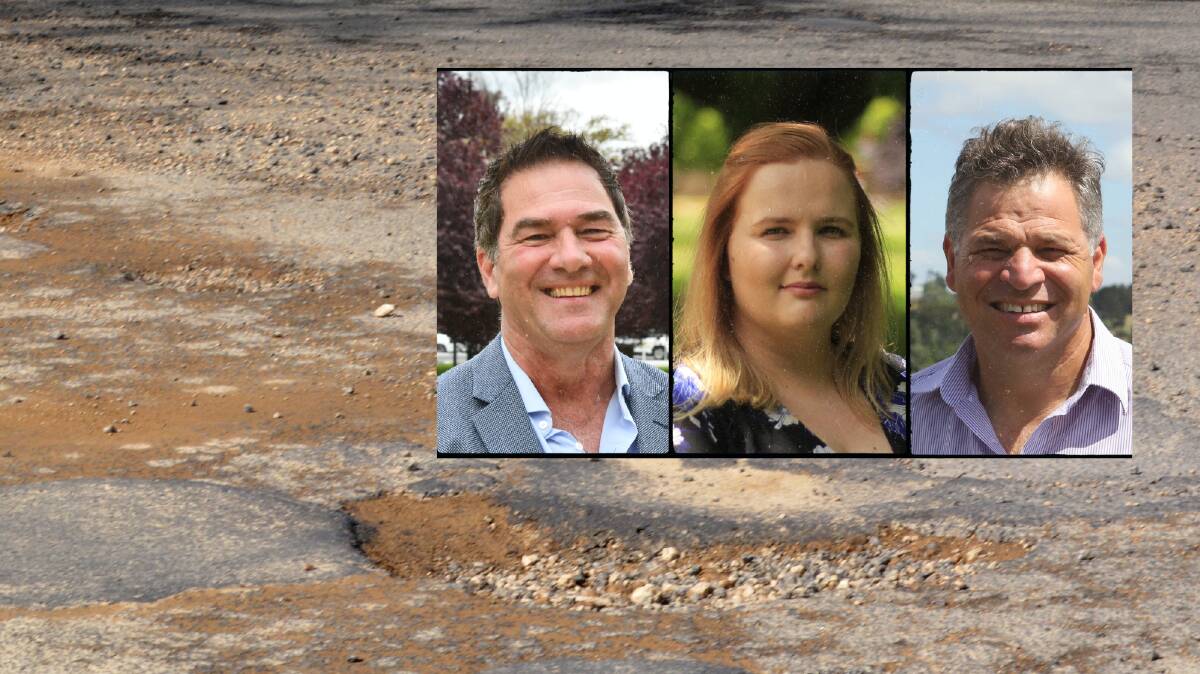 2023 NSW Election: Orange candidates Tony Mileto, Heather Dunn, and Phil Donato on our 'appalling' roads. 