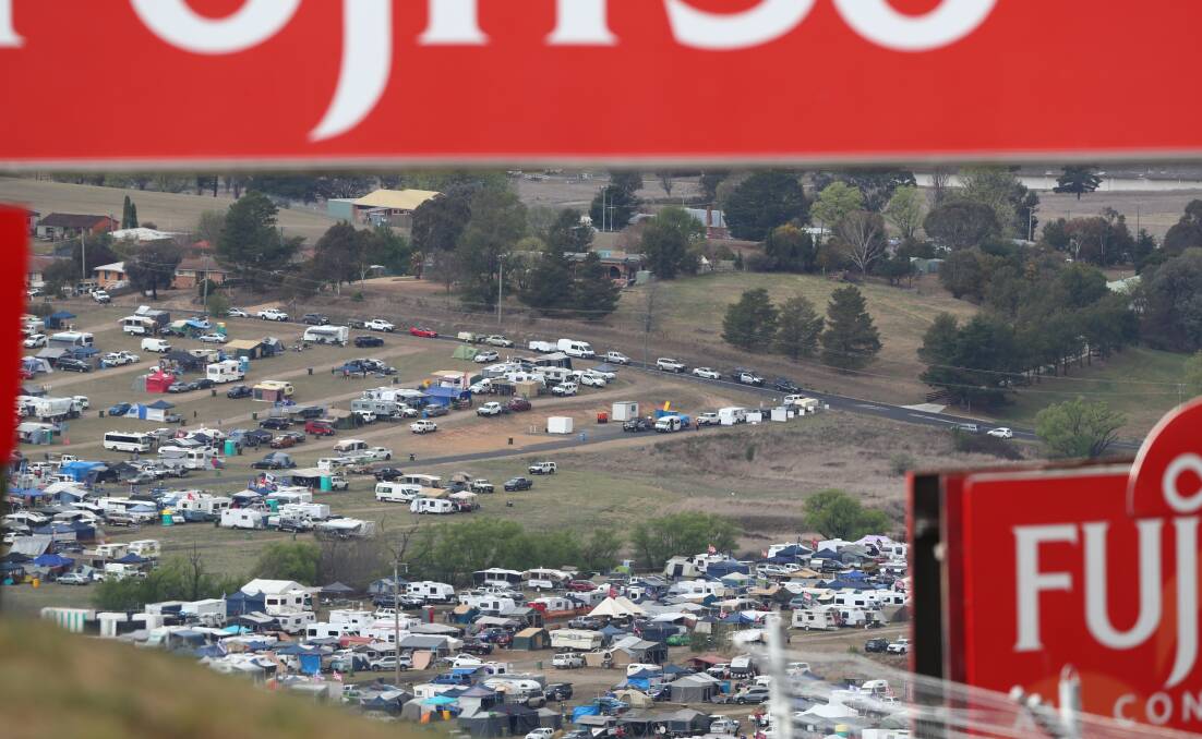 Mount Panorama-Wahluu camping sites have been released for sale for the 2024 Bathurst 1000. Picture file