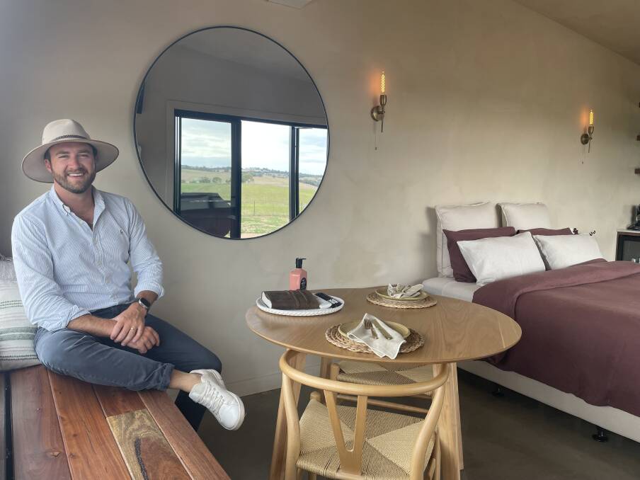 Co-owner of REST at BoxGrove spending some quality relaxation time at the new luxury accommodation. Picture by Alise McIntosh