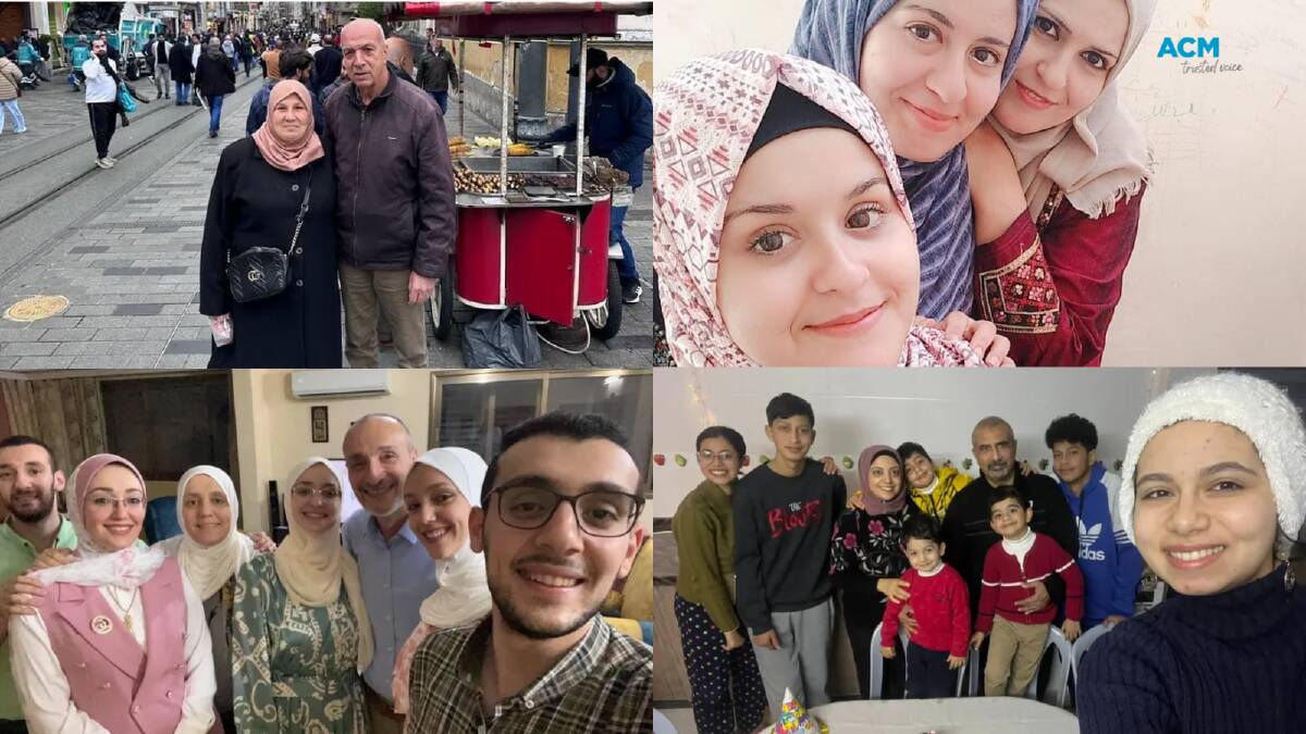 Some of the intended recipients of crowdfunded Gaza donations. Najat and Abdelwahab Medoukh (top left), Baraa, Alaa and Segal (top right), Jaffer Murtaja and his family (bottom left) and Abdallah Abumarzouq's family (bottom right). Pictures GoFundMe