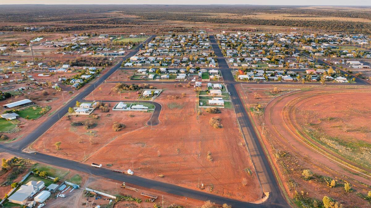 A new estate in Quilpie Shire where land has been sold through the home owner grant program. Picture by Leon O'Neil.