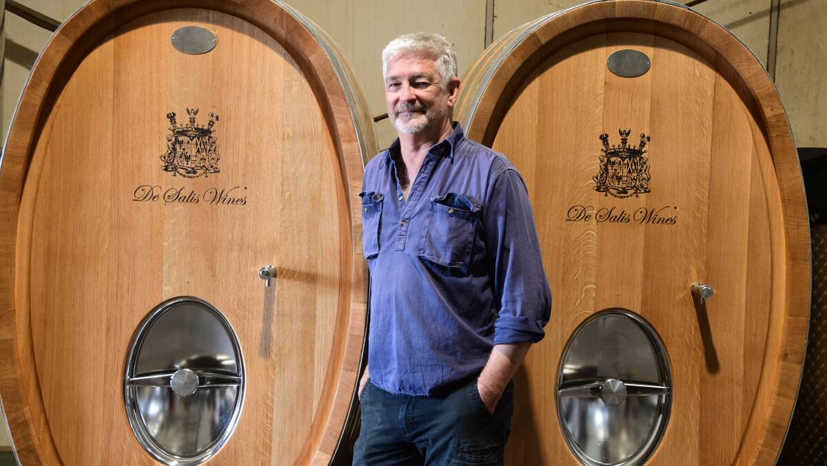 Founder of DeSalis winery, Charlie Svenson. Picture by Jude Keogh.

